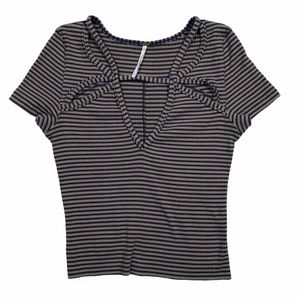 Free People short sleeve cropped top